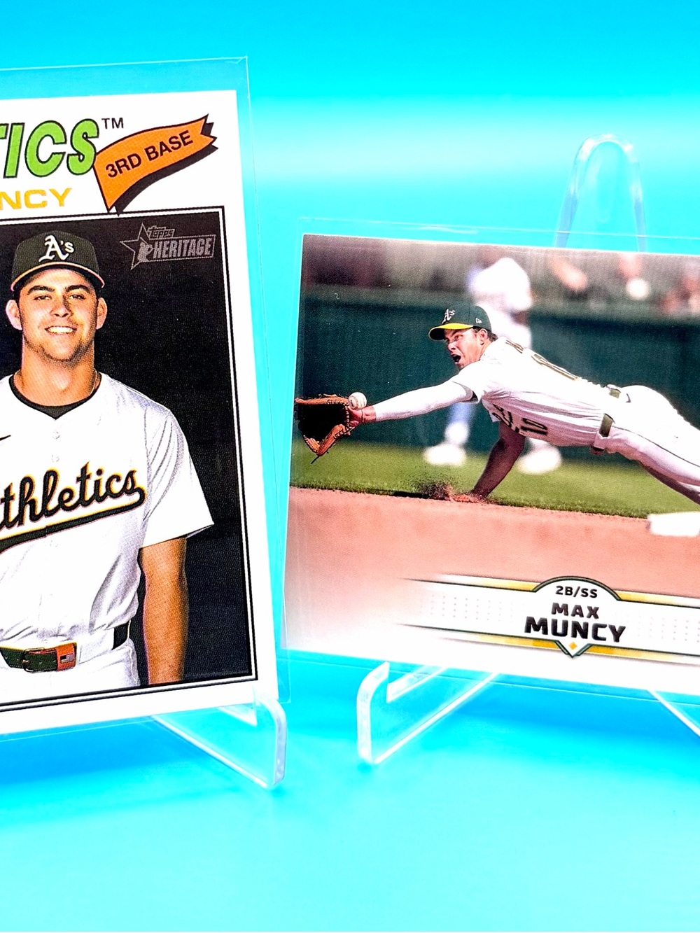 🔥Max Muncy Rookie Lot! 🔥Topps Heritage Rookie + Topps Stadium Club Rookie! 🤩